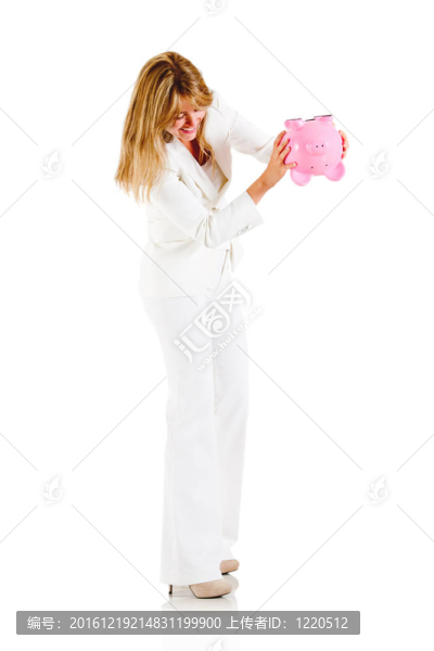 女人排空儲(chǔ)錢