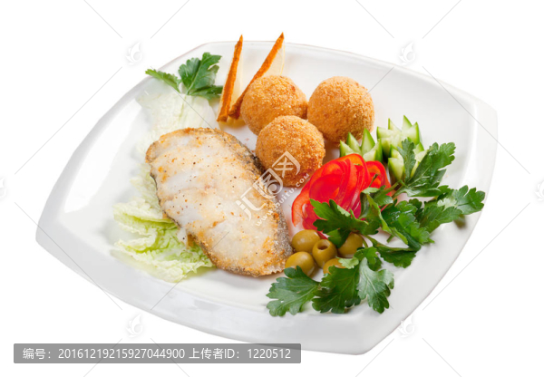 左口魚蔬菜