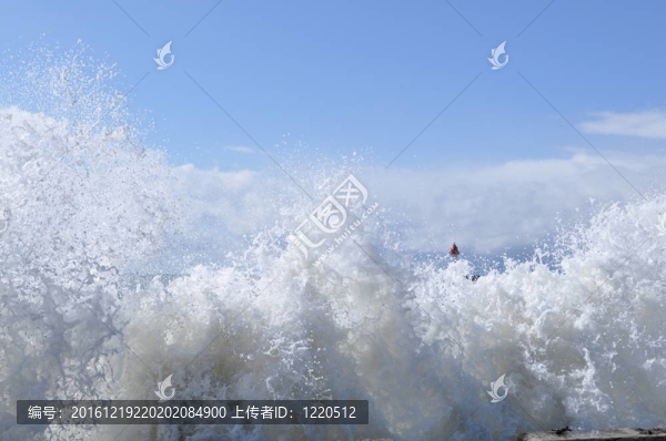 混凝土港口海浪破壞
