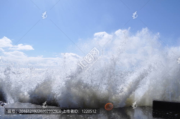 混凝土港口海浪破壞