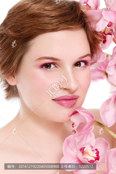 女孩與蘭花