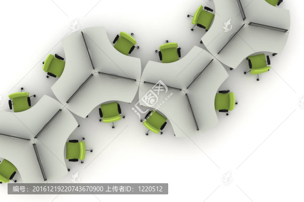 工作站table-3d插圖