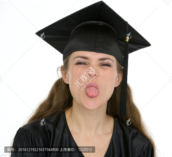 畢業(yè)學(xué)生畫像女秀舌頭