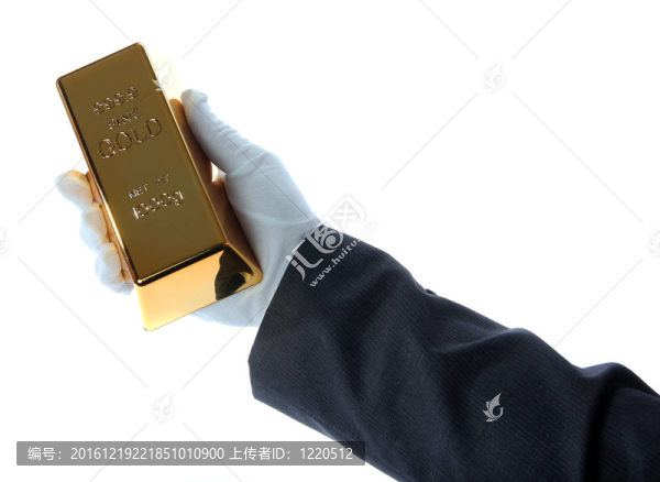 商人手中的金條