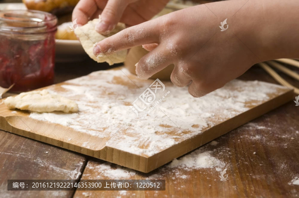 手揉面團細節(jié)