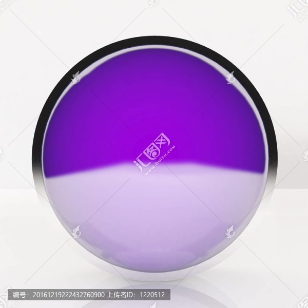 3D空白抽象紫羅蘭按鈕