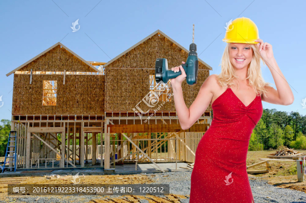 女建筑工