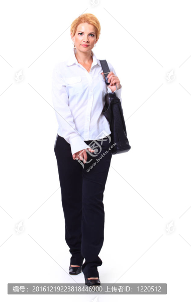 漂亮的金發(fā)女商人