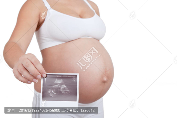 孕婦手持超聲檢查圖片