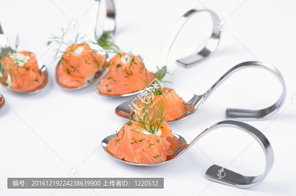 鮭魚開胃菜勺