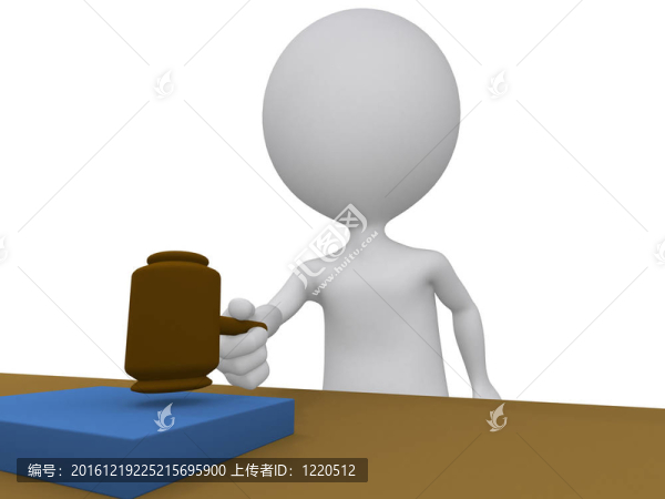 3d法官持用他的小木槌