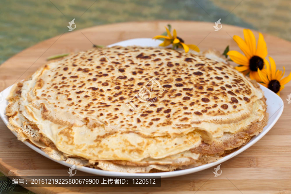 新鮮的煎餅