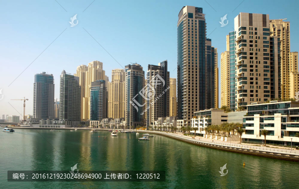 城市景觀；迪拜