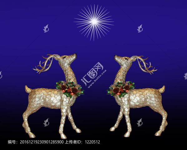 圣誕賀卡馴鹿