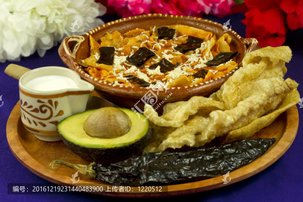墨西哥玉米餅湯前視圖