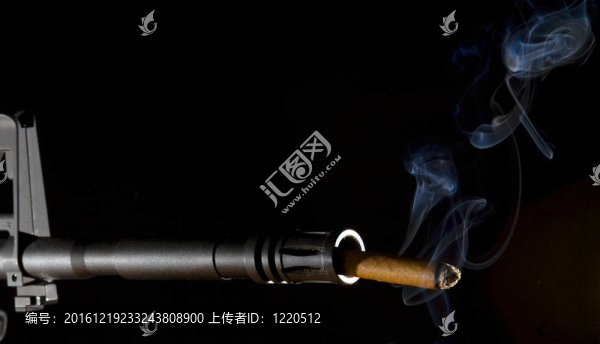 吸煙的步槍