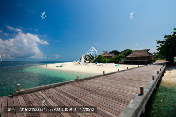美麗的熱帶海灘景觀
