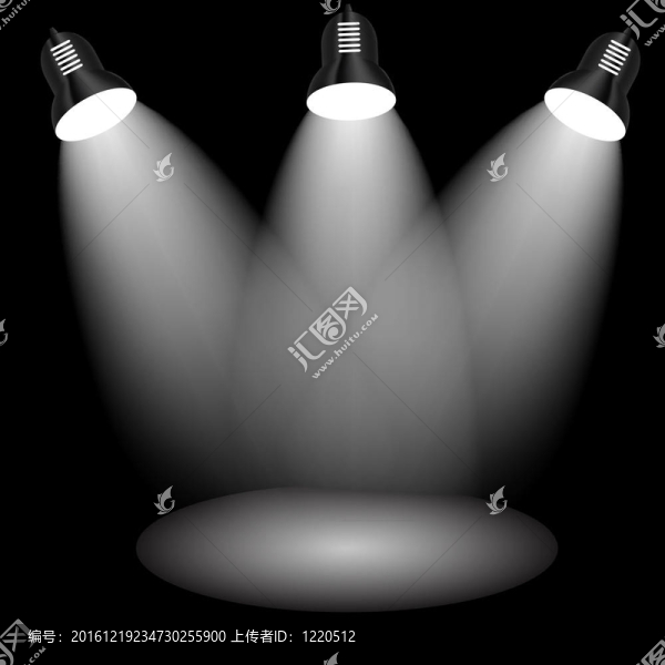 帶照明燈的背景。你的文本或?qū)ο蟮目盏目臻g