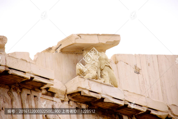 帕特農(nóng)神廟在雅典Akropolis；希臘；