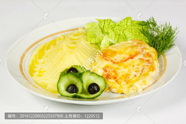 火腿和芝士土豆