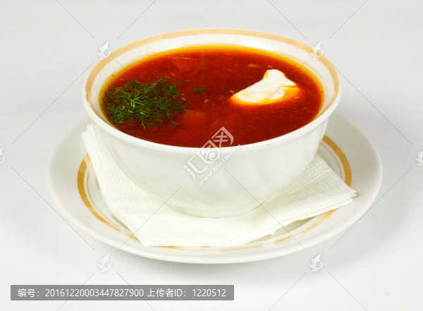 烏克蘭和俄羅斯民族的紅湯羅宋湯