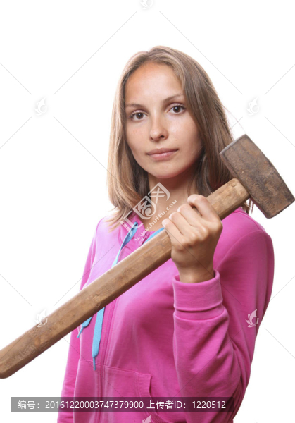 女人用錘