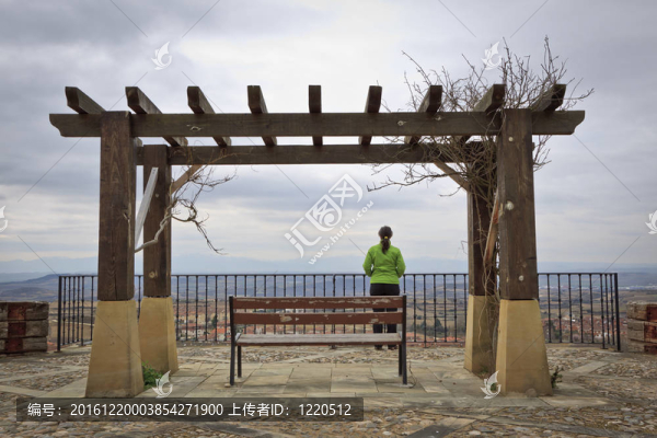寂寞女人看風(fēng)景