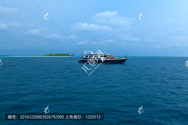 Safari的船和馬爾代夫島；