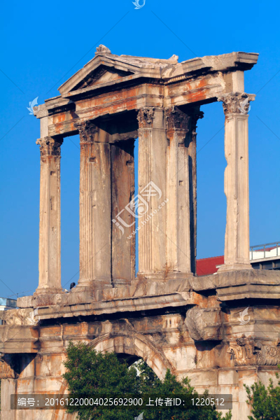 哈德良磗拱；在回阿克羅波利斯；Athens；希臘