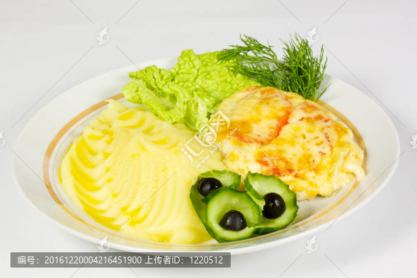 火腿和芝士土豆
