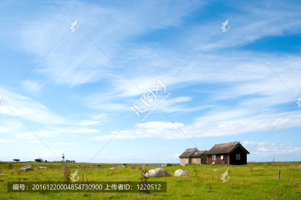 島上的厄蘭島燈塔；瑞典