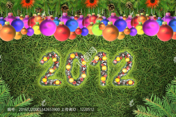 隨著圣誕紋飾的圣誕卡