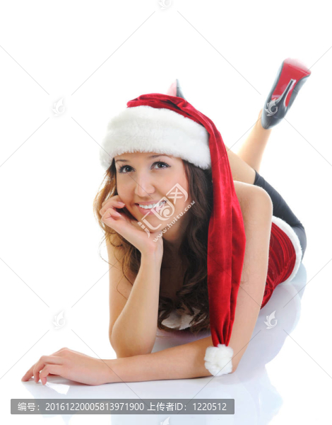 圣誕微笑的女人