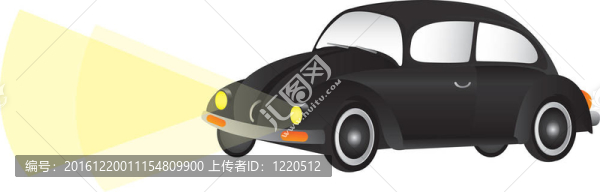 黑色的車