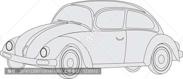 剪影的車
