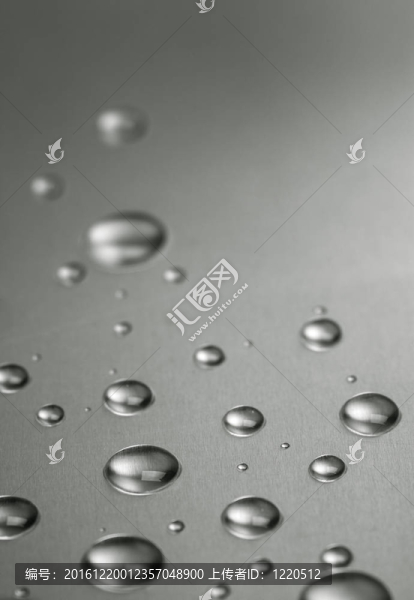 水銀。鋼表面有液滴的靜止壽命