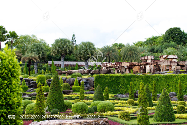 nongnooch熱帶植物園；芭堤雅