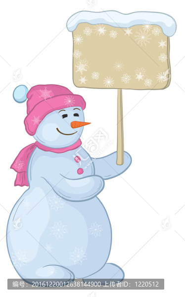 帶符號(hào)的雪人女人