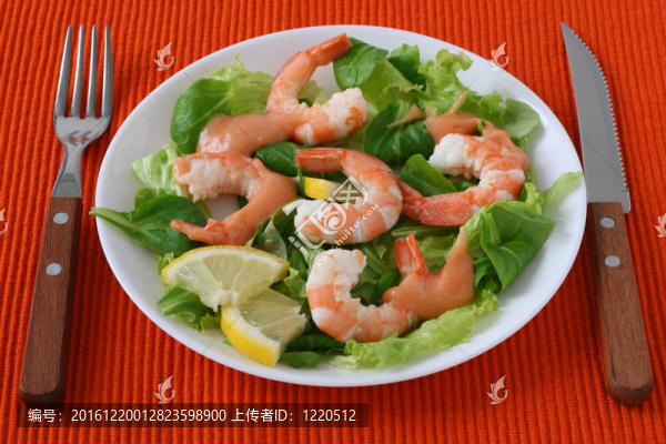 明蝦沙律