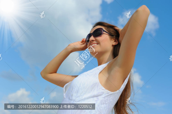 海灘上的美女
