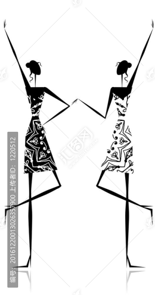 時(shí)尚女孩剪影為您設(shè)計(jì)