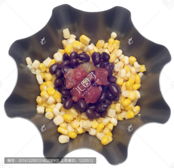 玉米；黑豆和西紅柿
