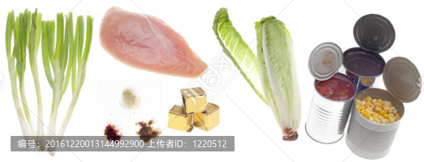雞肉蔬菜晚餐配料