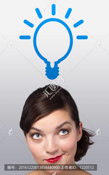 少女看概念型符號