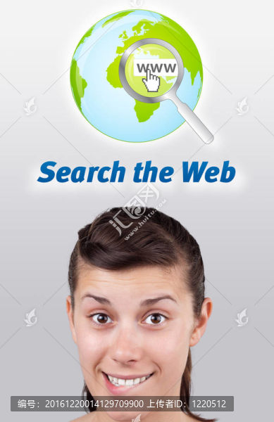 年輕女孩看互聯(lián)網(wǎng)類型圖標(biāo)