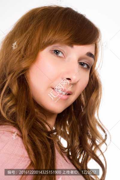 美麗的女孩畫像