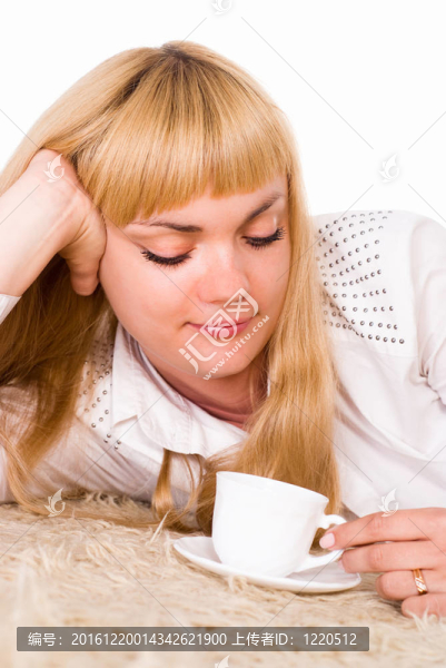 可愛(ài)的杯子女孩