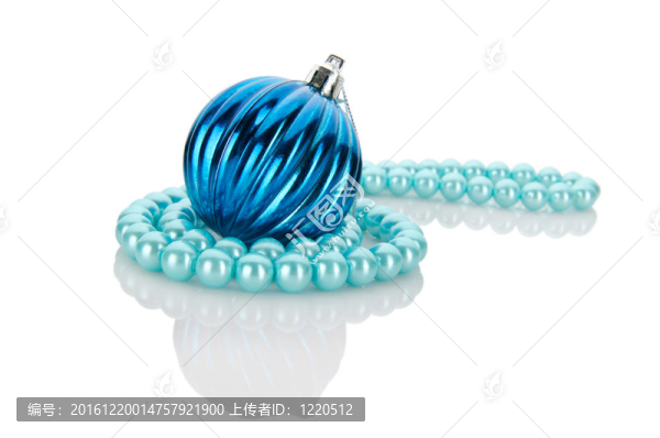孤立在白色圣誕裝飾品