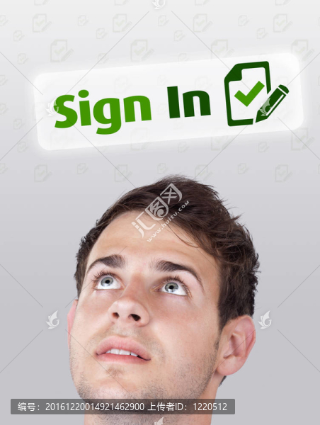 年輕的頭看著互聯(lián)網(wǎng)類(lèi)型的圖標(biāo)