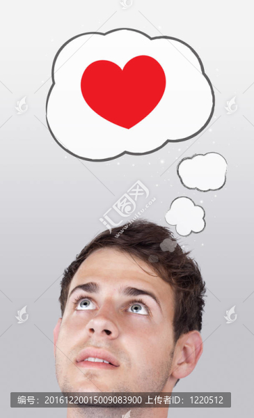 年輕的頭看著愛類型的圖標